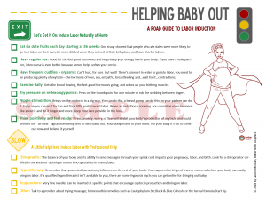 Natural Ways to Induce Labor at Home: Induction Handout