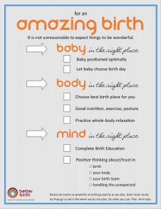 birth prep checklist